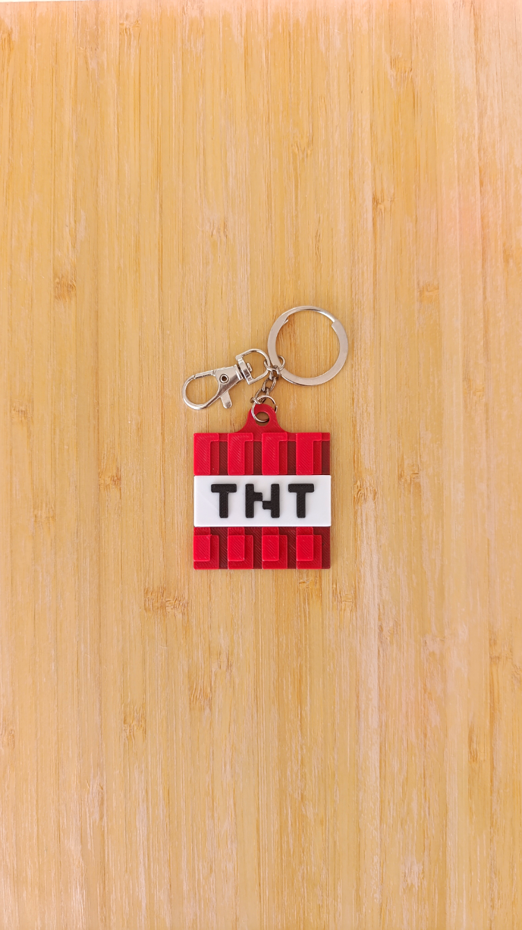 MINECRAFT TNT Anahtarlık
