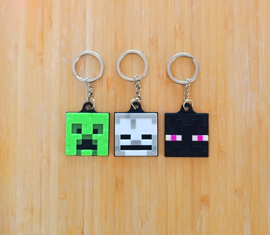 MINECRAFT Figürleri Seti Anahtarlık