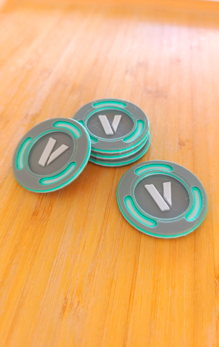 FORTNITE VBucks Coin (10 Adet) Figürü | 3D Baskı Tasarım