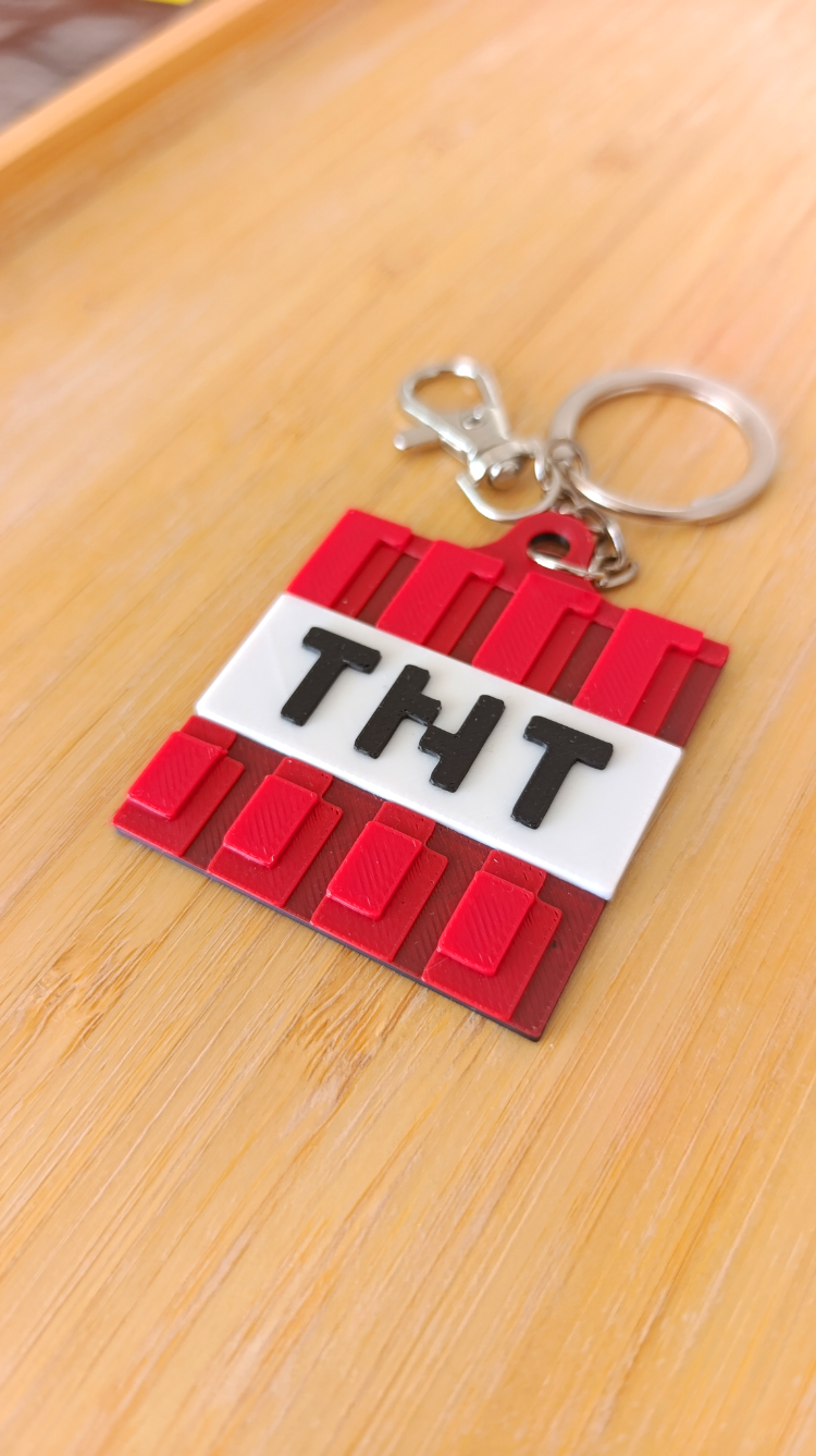 MINECRAFT TNT Anahtarlık