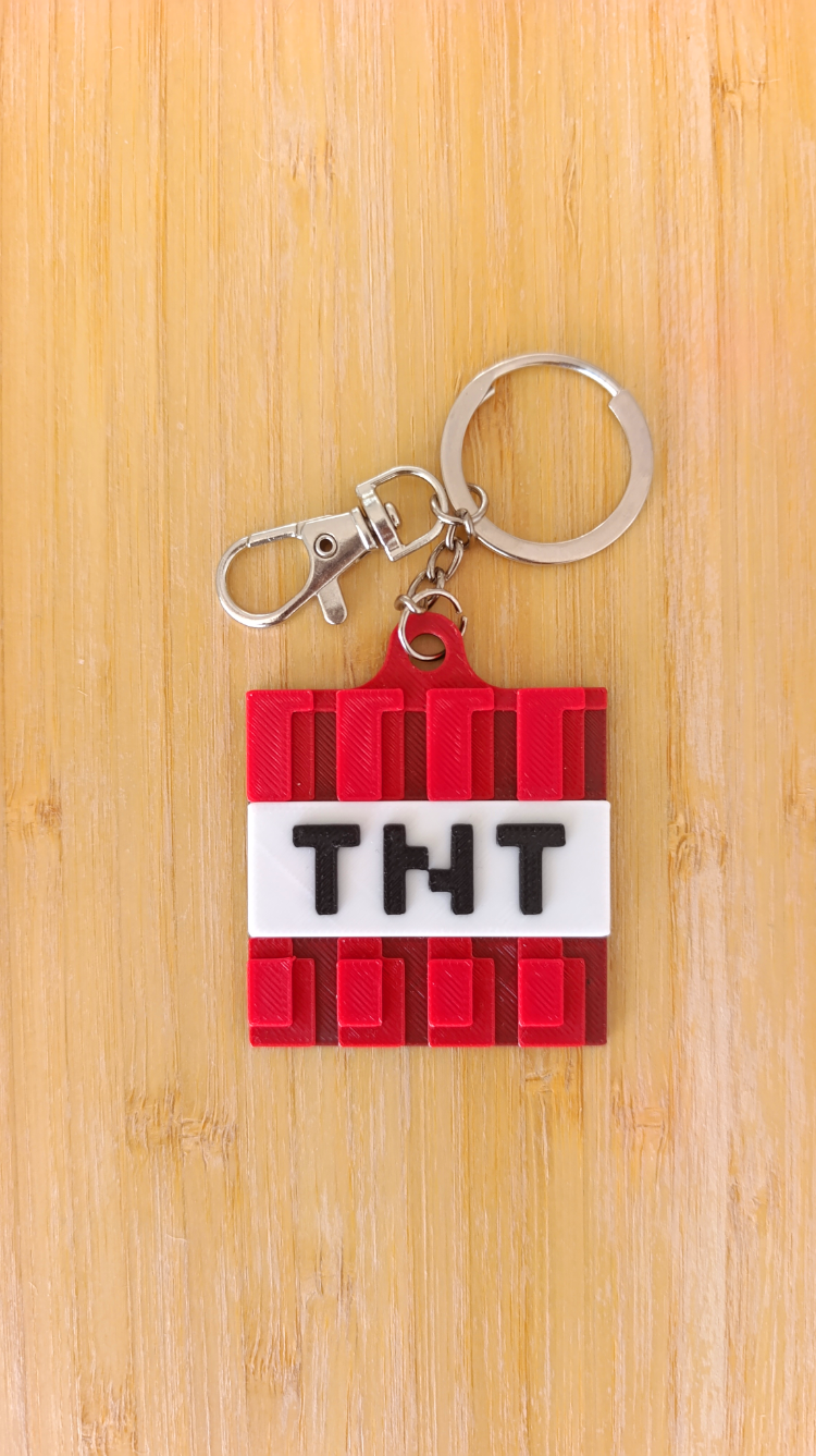 MINECRAFT TNT Anahtarlık