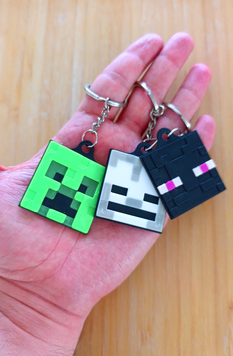 MINECRAFT Figürleri Seti Anahtarlık