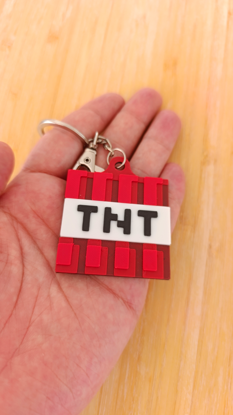 MINECRAFT TNT Anahtarlık