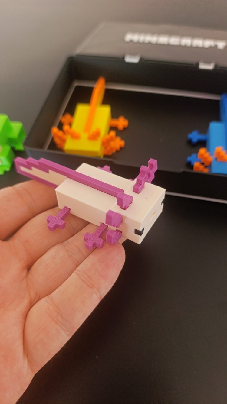 Minecraft Axolotl Seti | Özel Kutulu + Sürpriz Hediyeli