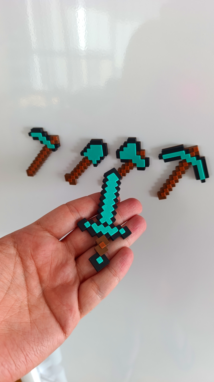 MINECRAFT Elmas Magnet Seti