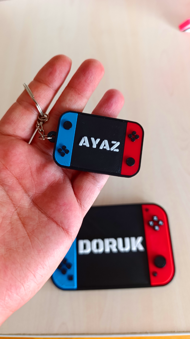 İsminize Özel Gamer Seti | Tabela + Anahtarlık