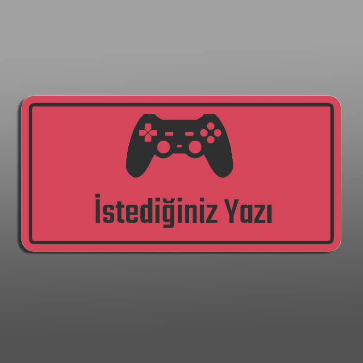 İsminize Özel Gamer Tabela