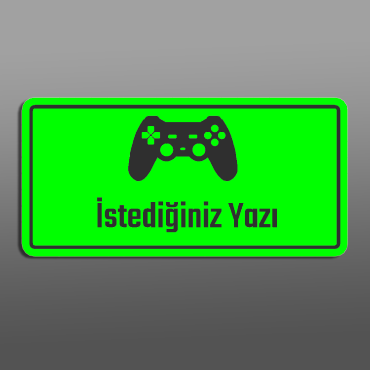 İsminize Özel Gamer Tabela