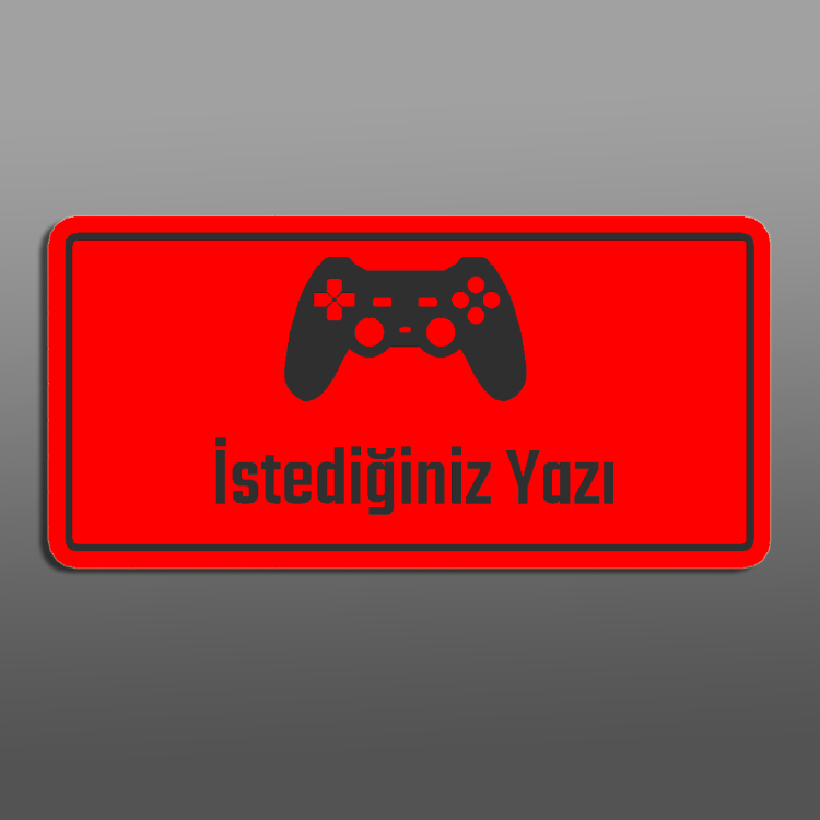İsminize Özel Gamer Tabela