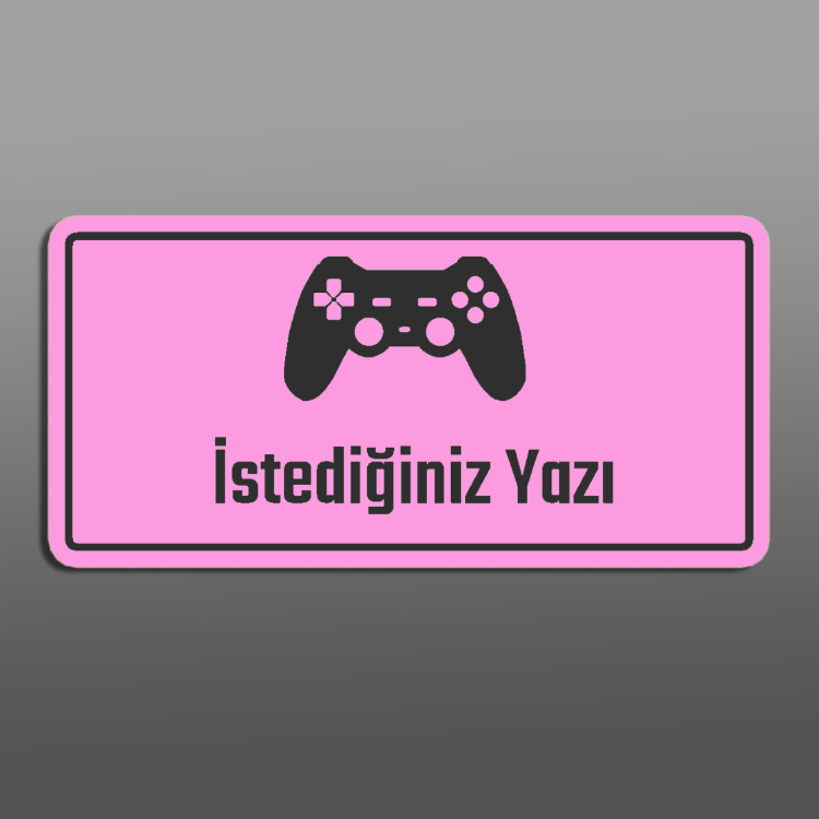 İsminize Özel Gamer Tabela