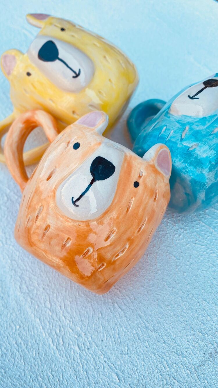 Bear Mug (Handmade)