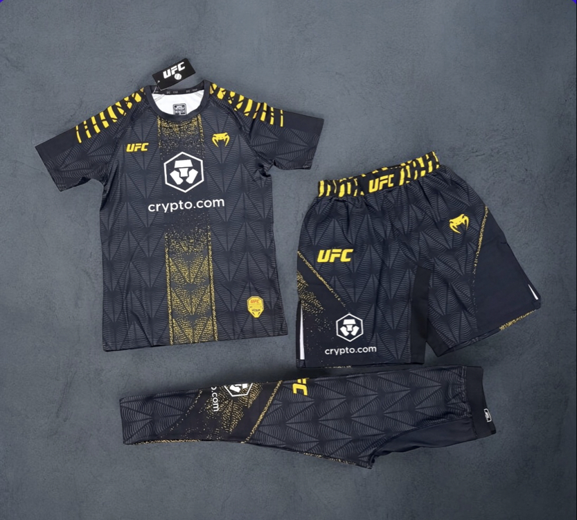 UFC Venum crypto efsane 3 lü set (altın sarısı)