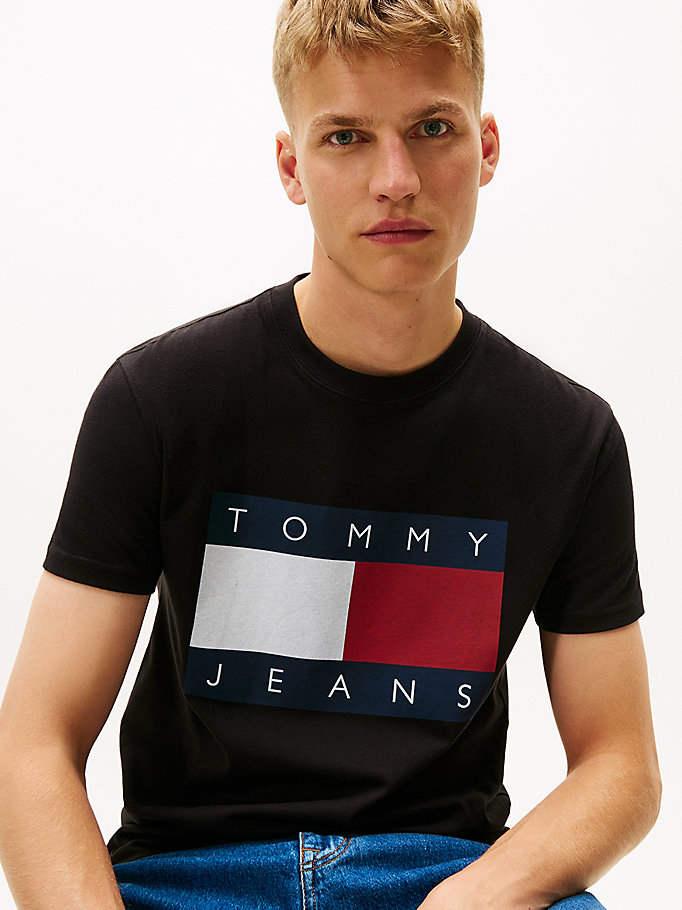 Tommy Hilfiger flag tişört ( siyah ) 