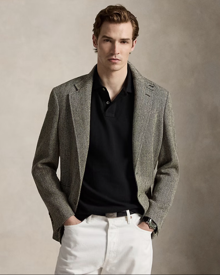 Ralph Lauren yakalı T-shirt ( Siyah )