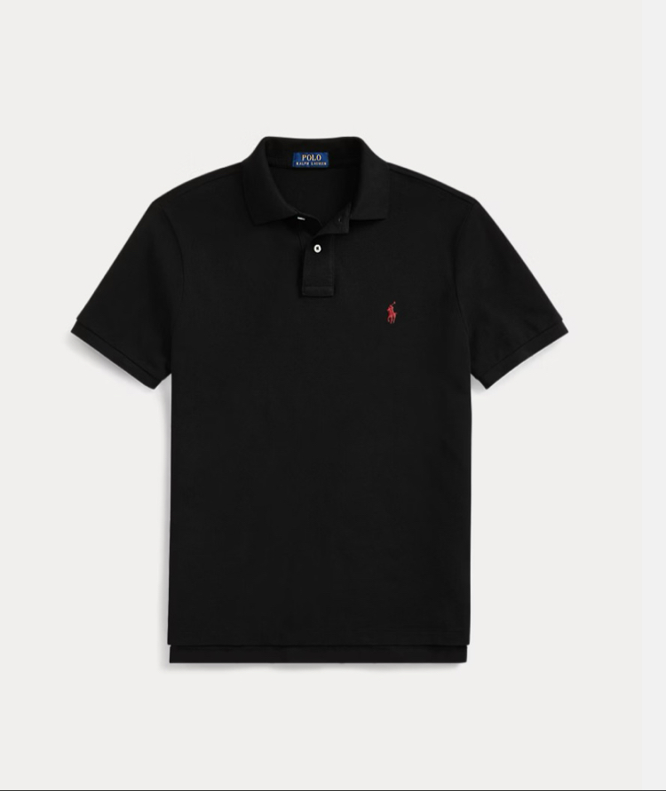 Ralph Lauren yakalı T-shirt ( Siyah )