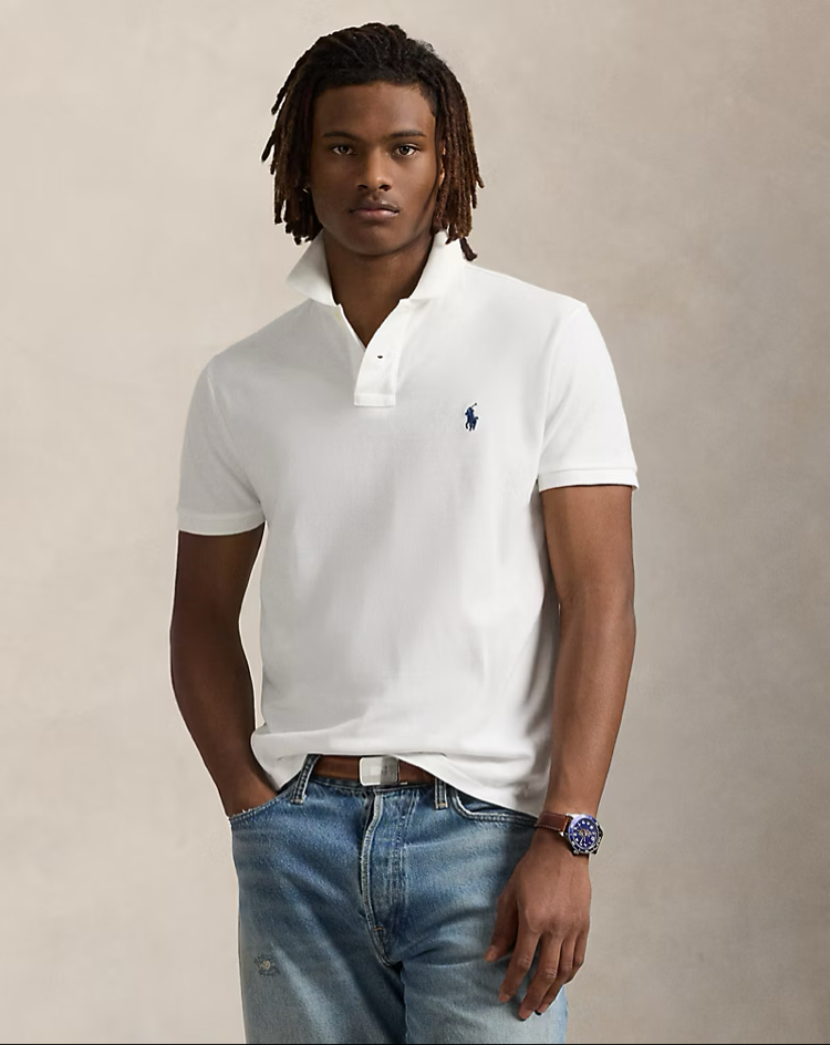  Ralph Lauren yakalı T-shirt ( Beyaz )