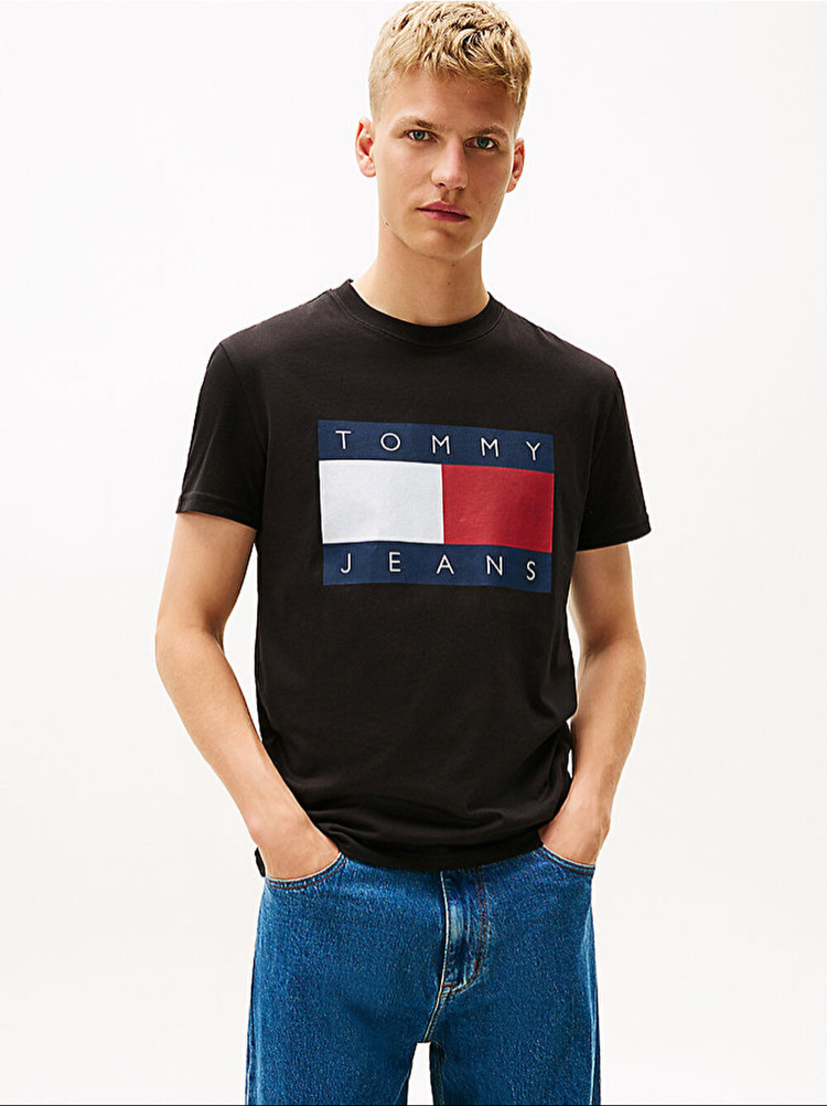 Tommy Hilfiger flag tişört ( siyah ) 