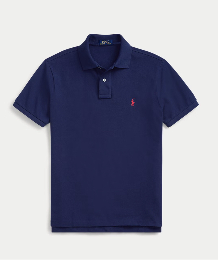 Ralph Lauren yakalı T-shirt ( Lacivert )