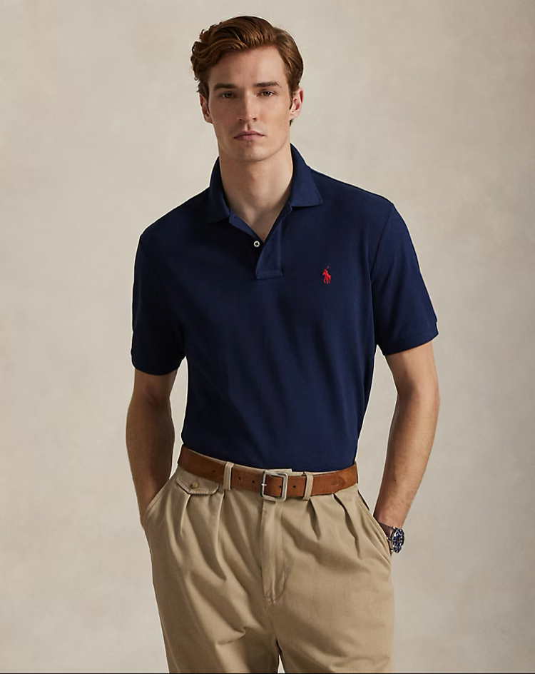 Ralph Lauren yakalı T-shirt ( Lacivert )