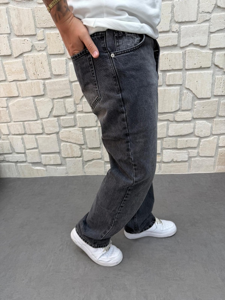  BAGGY ERKEK FÜME KOT PANTOLON