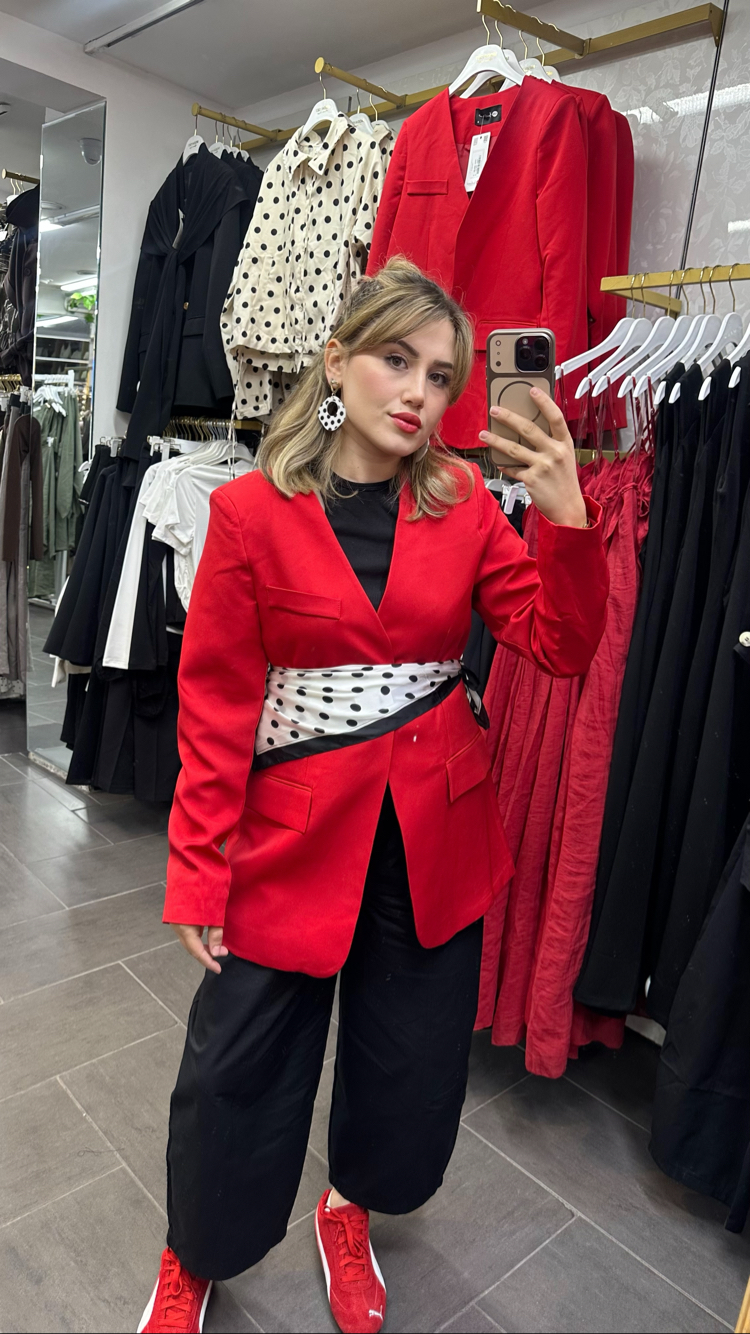 Fularlı ceket