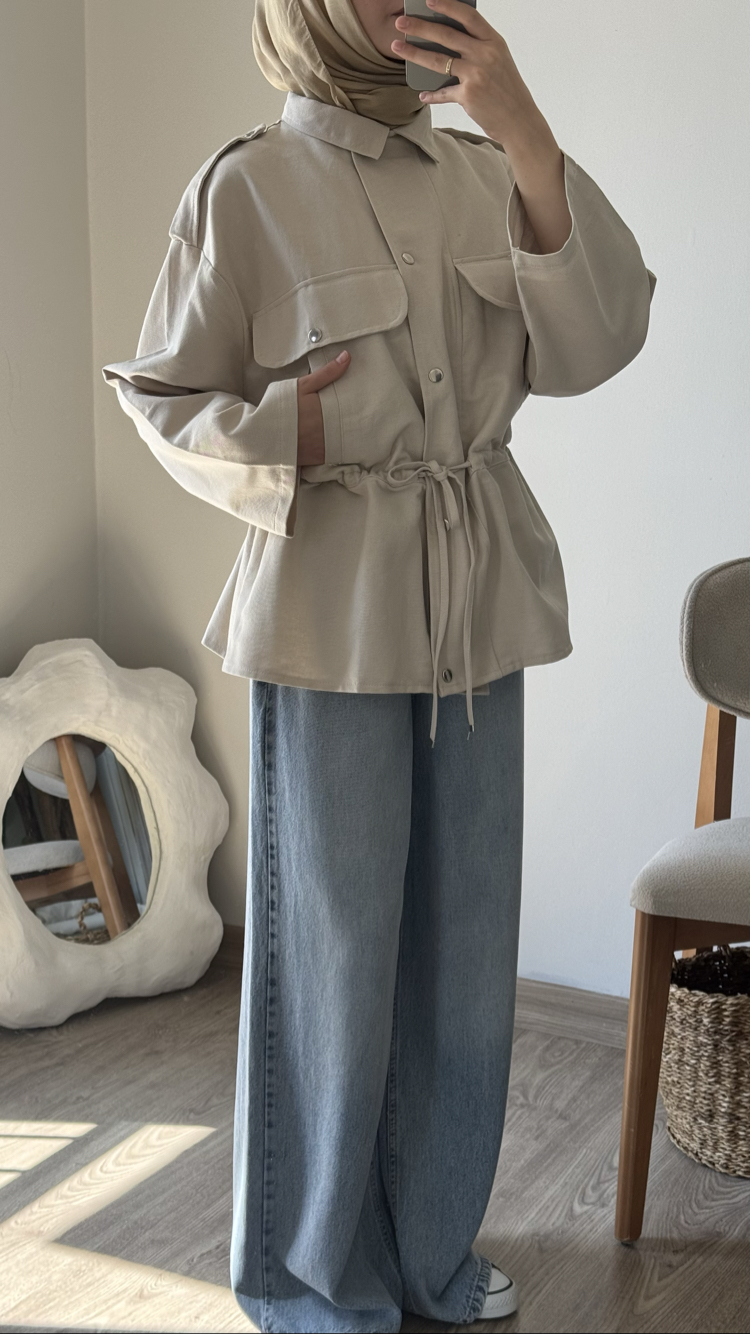 Massi Model Ceket Parka / Bej