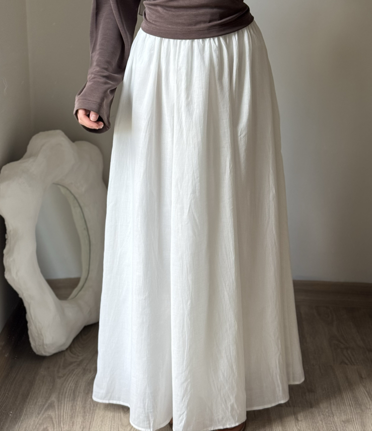 Kraş etek / beyaz