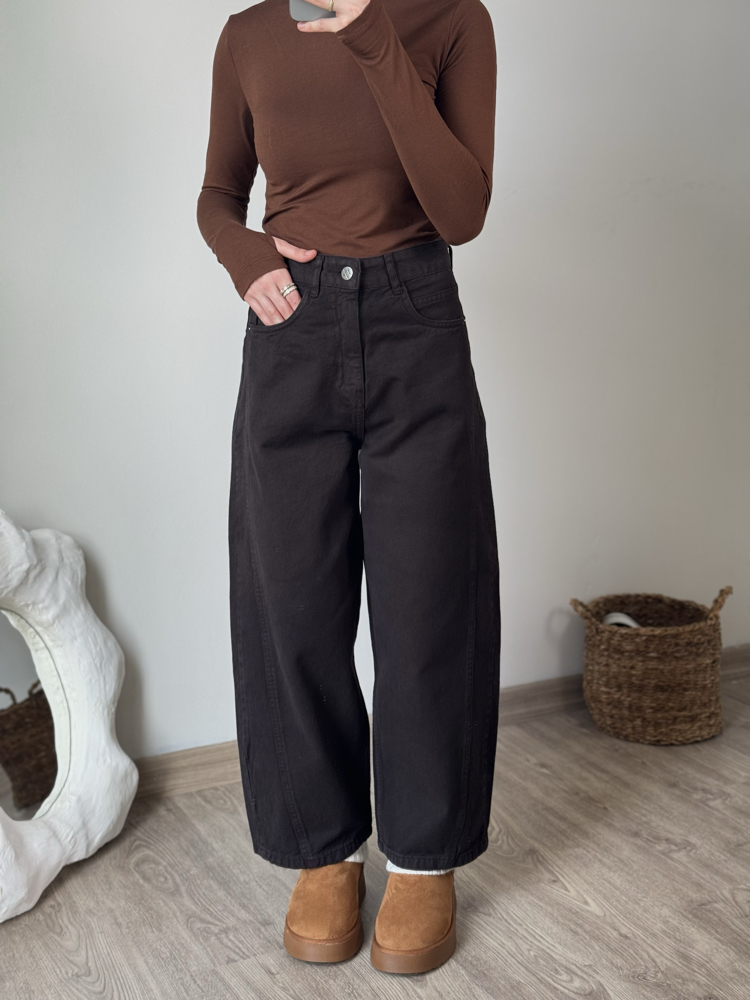 Barel Fit Jean / acı kahve