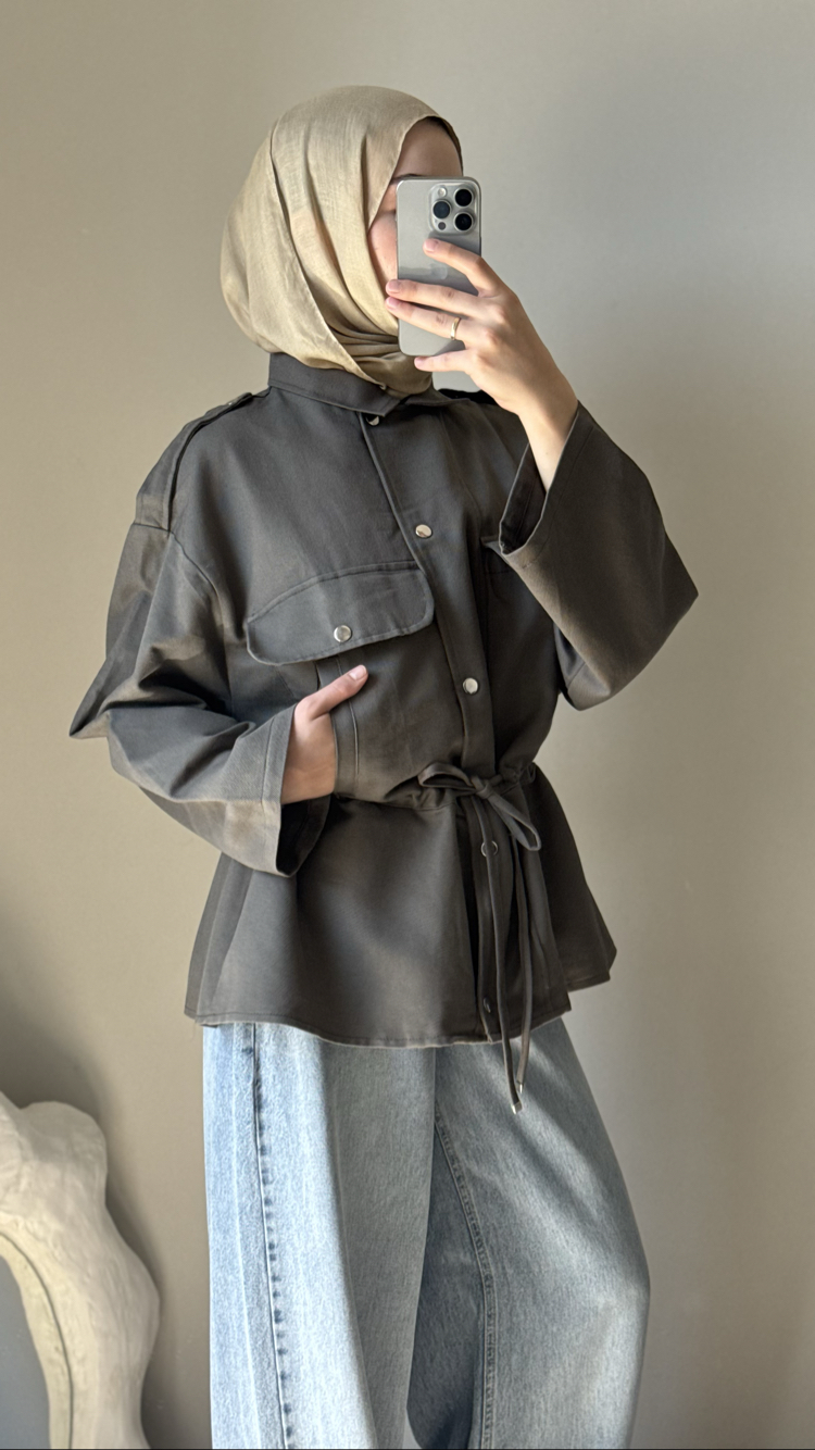 Massi Model Ceket Parka / haki