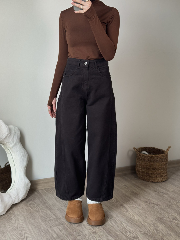 Barel Fit Jean / acı kahve