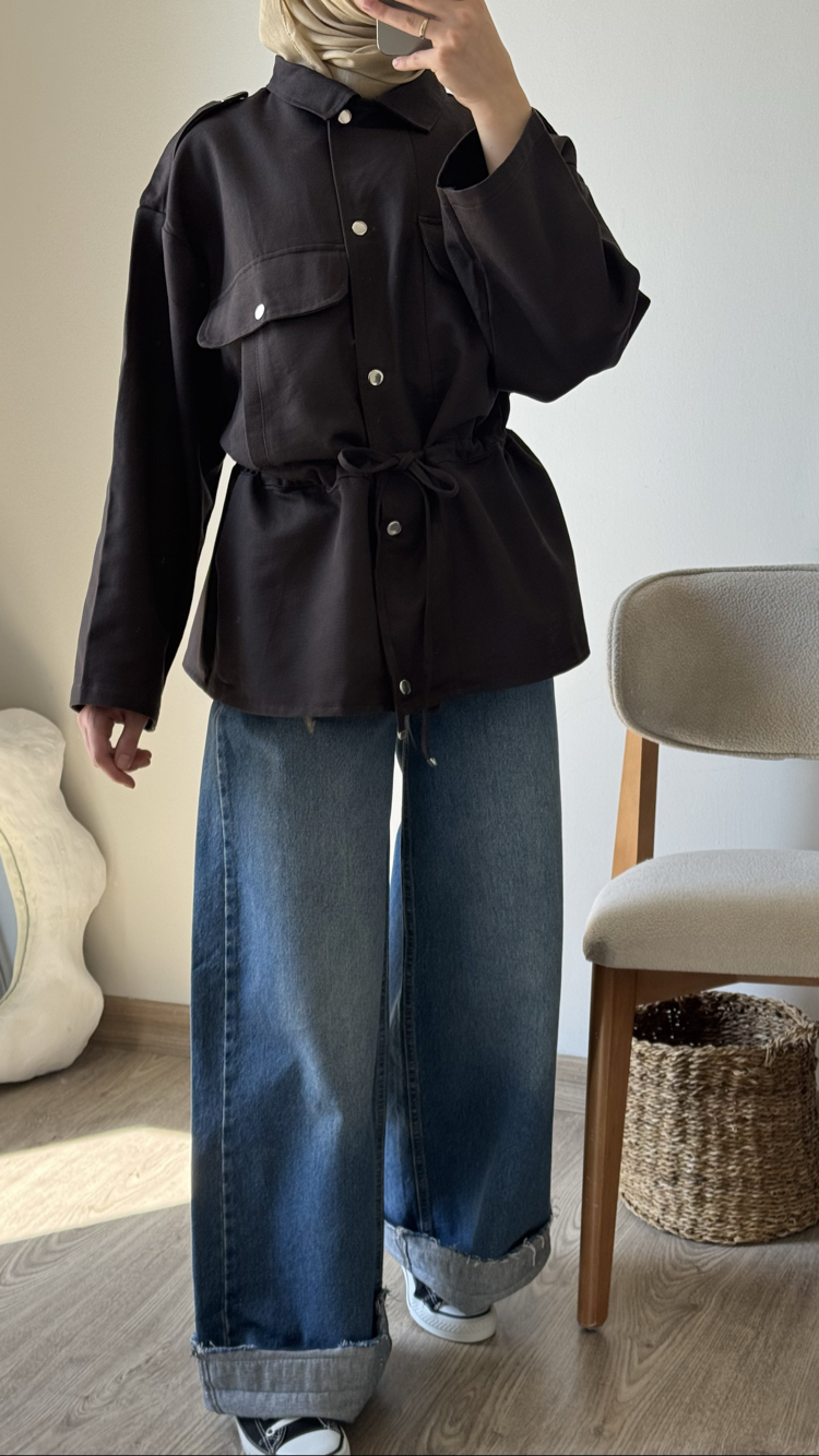 Massi Model Ceket Parka / kahve