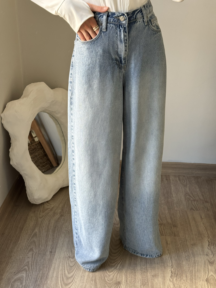 Tensel Kot Pantalon / mavi