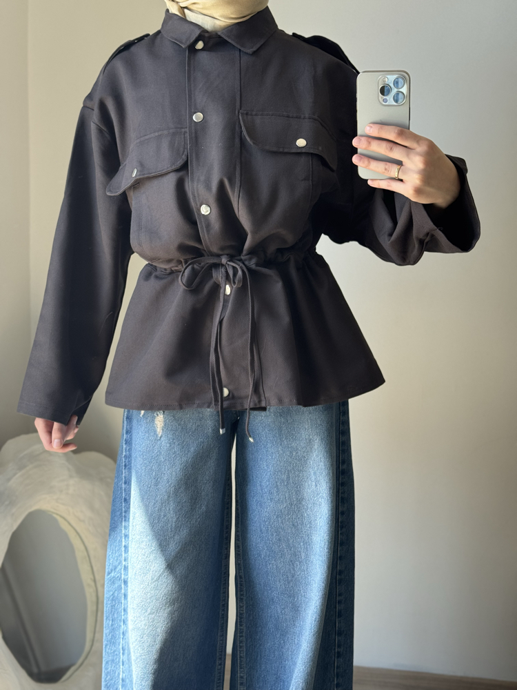 Massi Model Ceket Parka / kahve