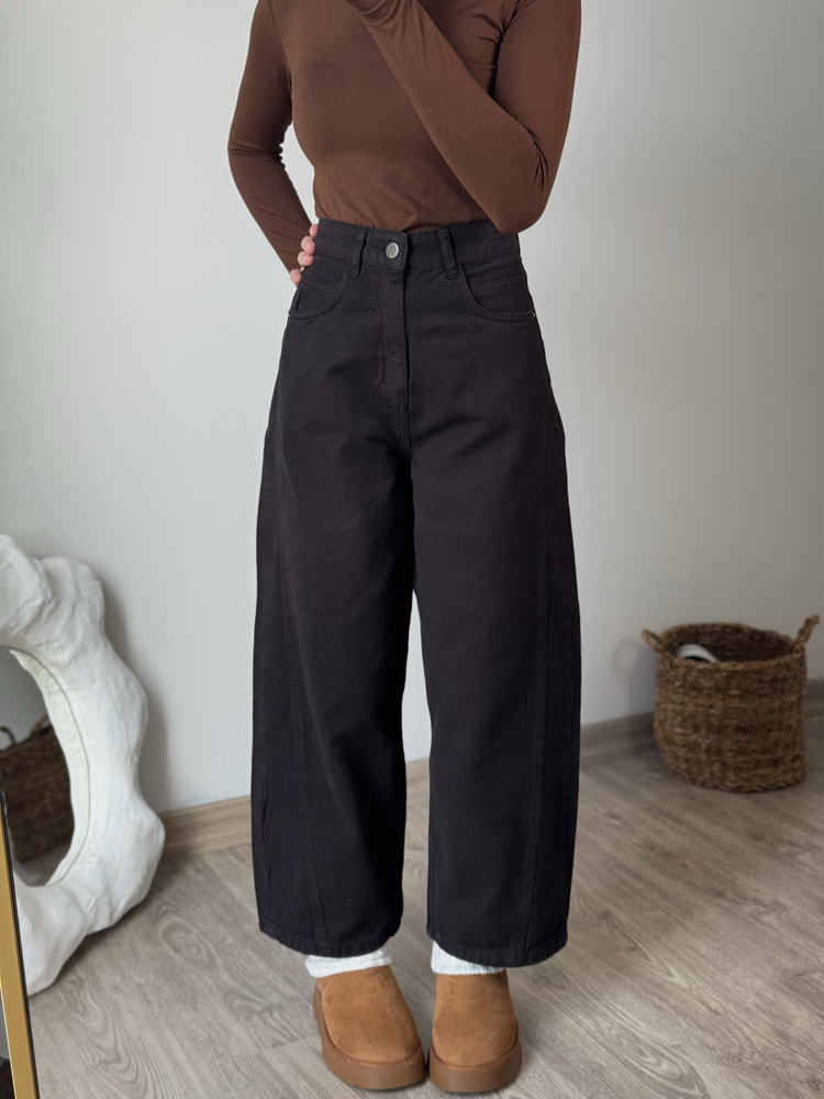 Barel Fit Jean / acı kahve