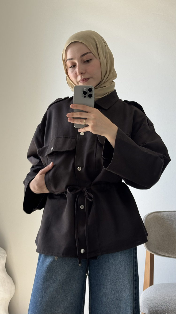 Massi Model Ceket Parka / kahve
