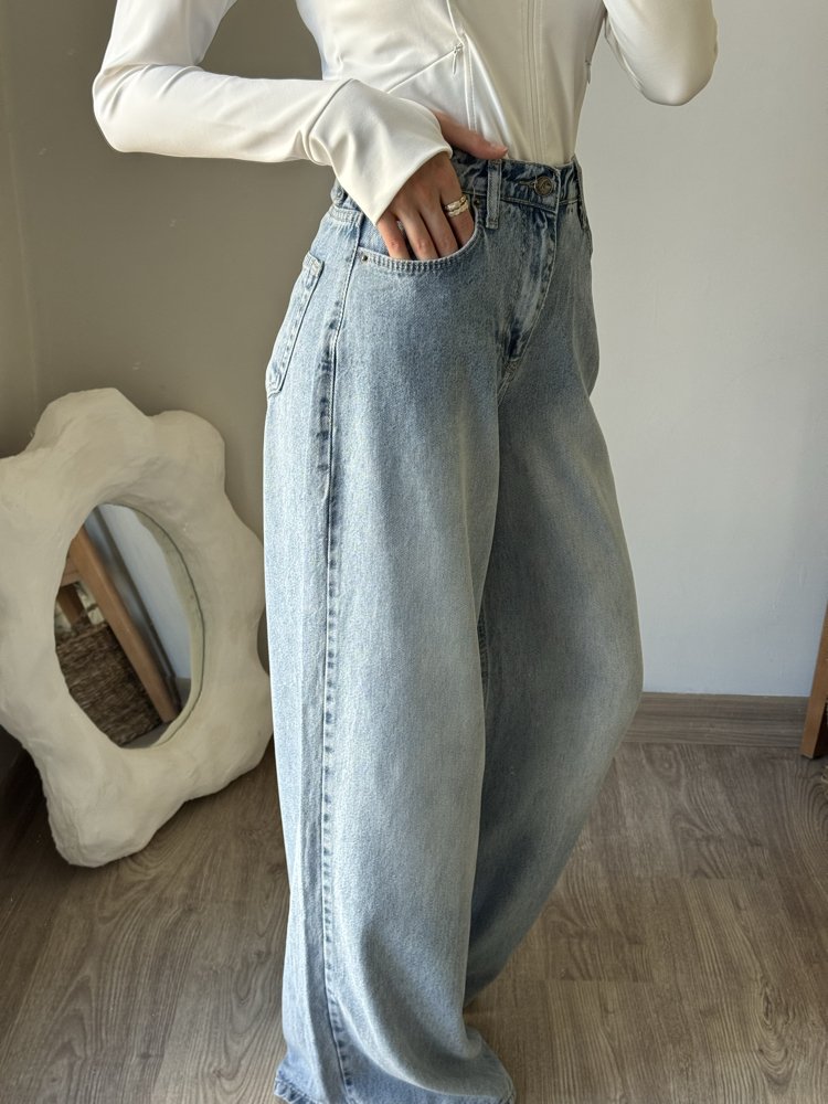 Tensel Kot Pantalon / mavi