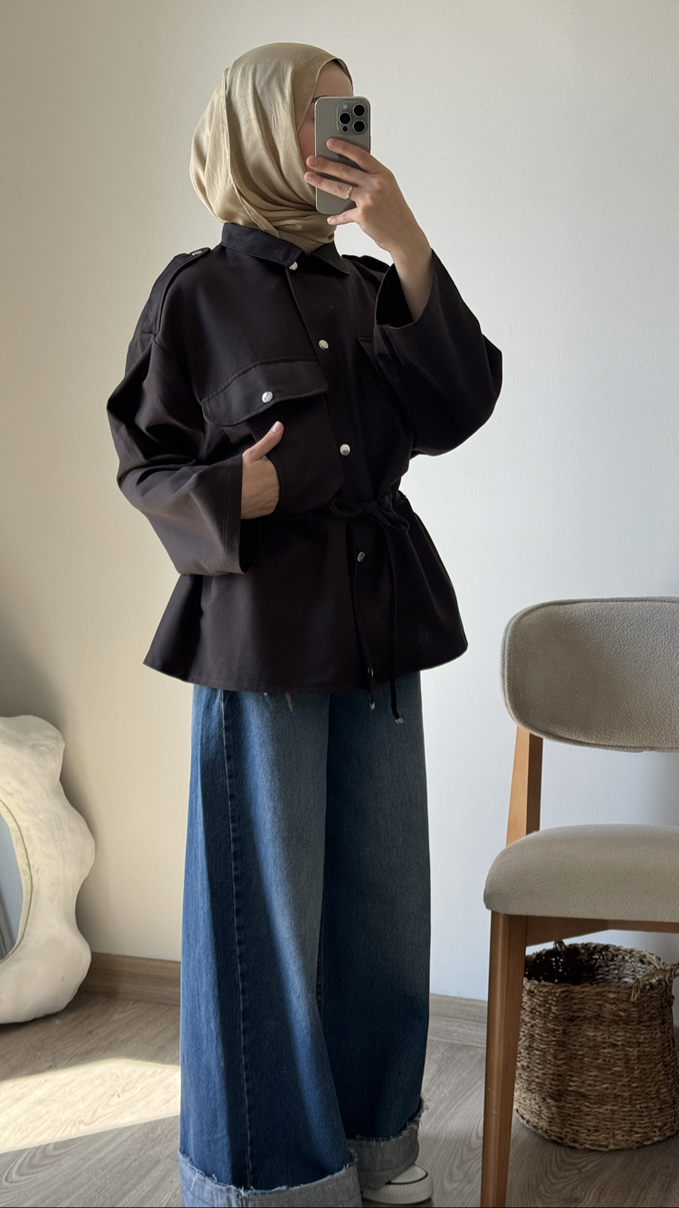 Massi Model Ceket Parka / kahve