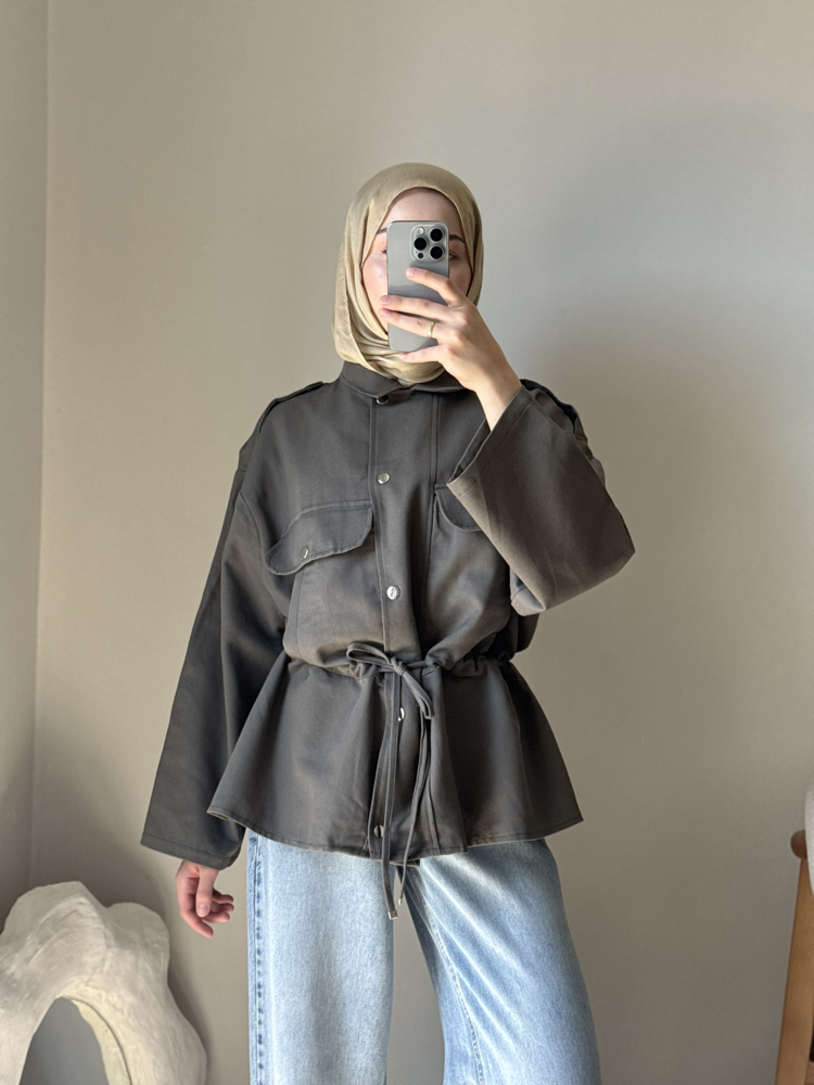 Massi Model Ceket Parka / haki