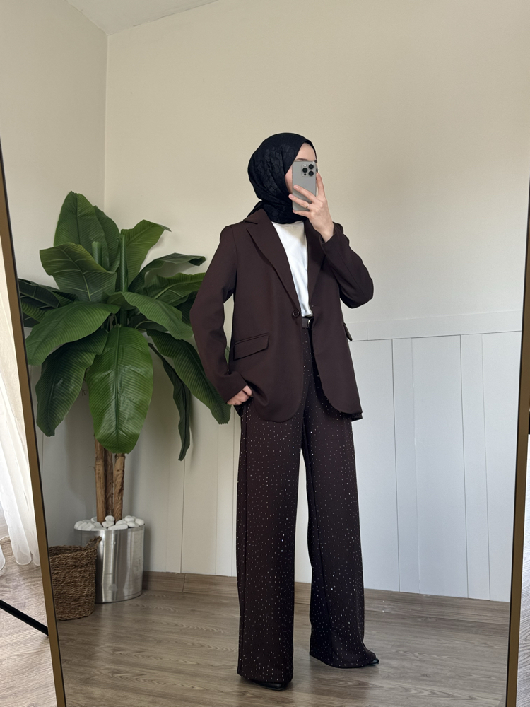 blazer acı kahve