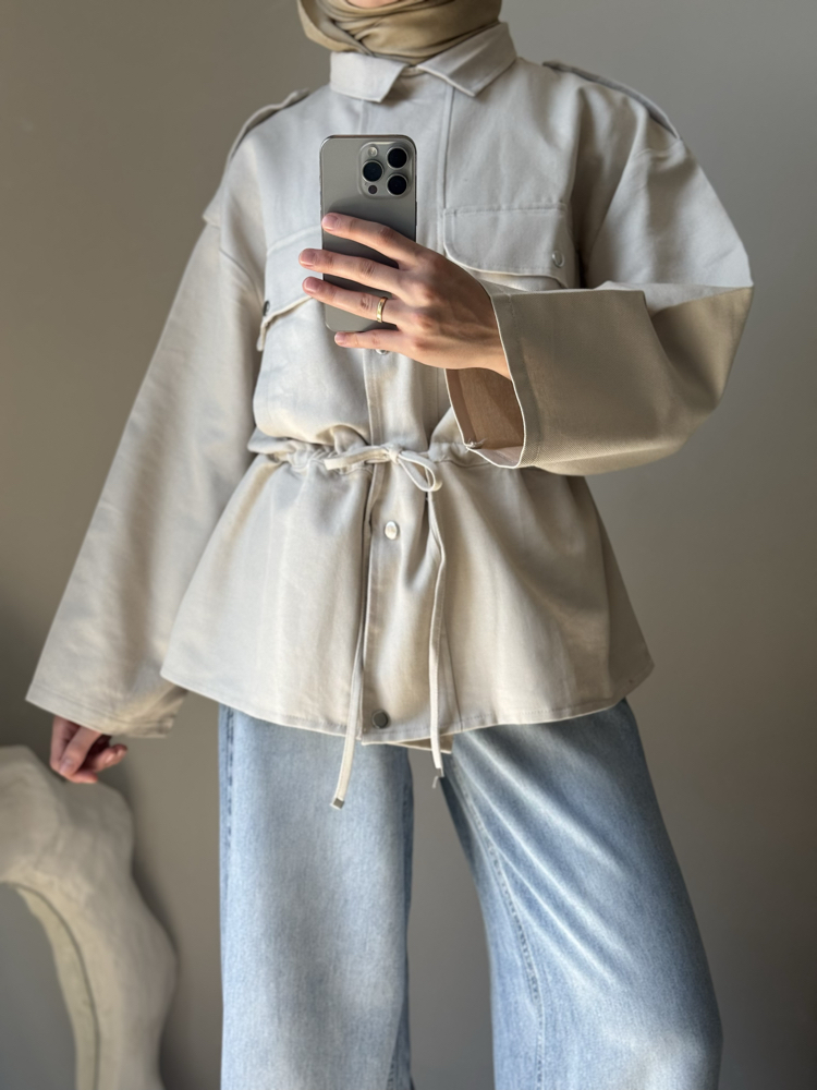 Massi Model Ceket Parka / Bej