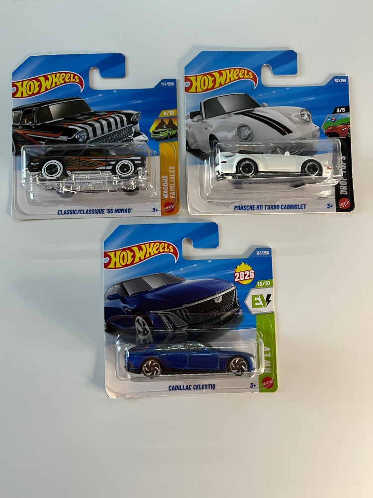 3'lü lot 55 NOMAD Porsche Cadillac