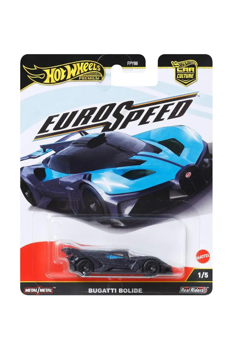Premium Bugatti Bolide 1/64 Metal Araba Eurospeed Koleksiyonluk Model