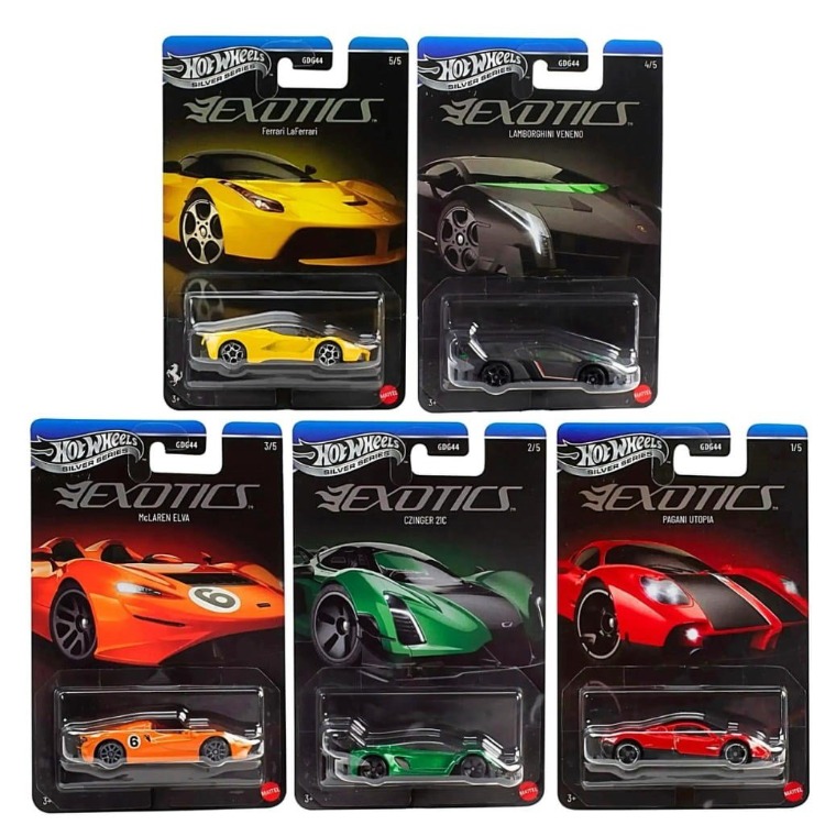 Silver serisi Exotics 5'li set