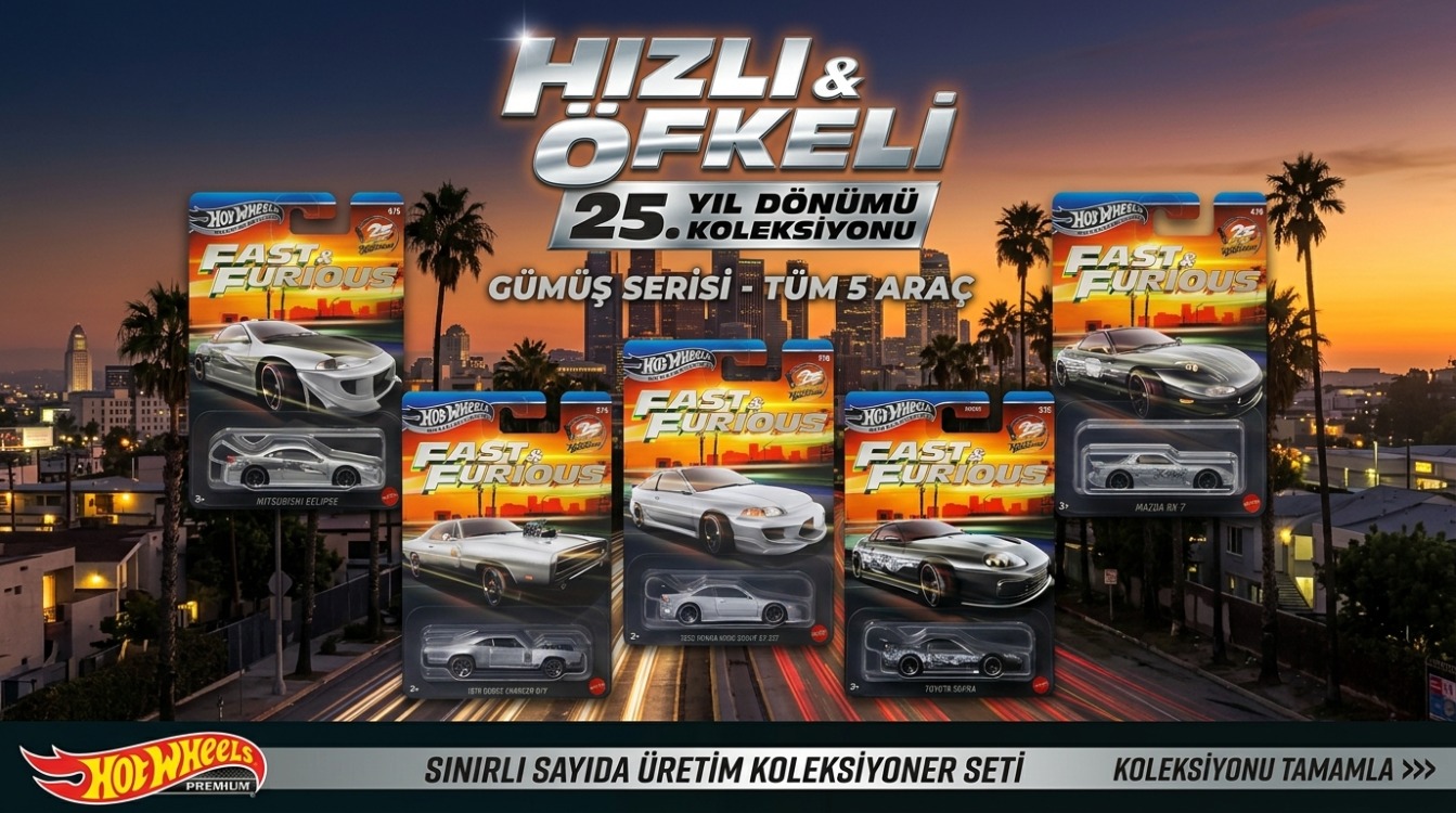 Hızlı ve Öfkeli 25.yıl özel seri gümüş renk