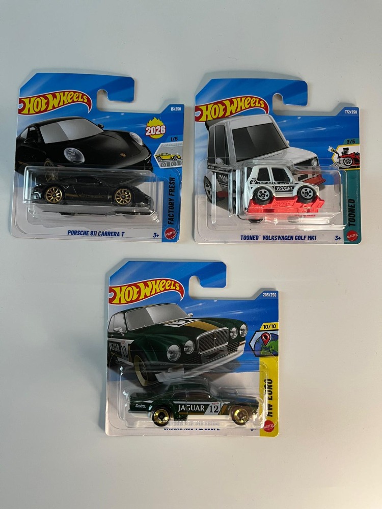 3'lü lot Porsche Jaguar Wolkswagen