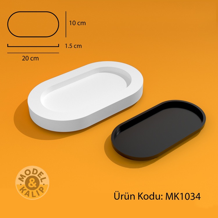 MK1034_20CM_DİK KENARLI SERVİS TABAĞI