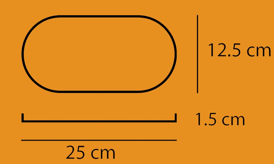 MK1035_25CM_DİK KENARLI SERVİS TABAĞI