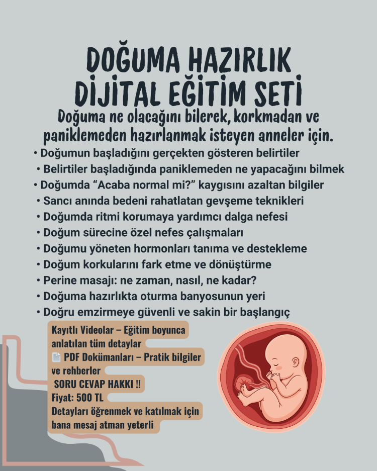 DOĞUMA HAZIRLIK EĞİTİM SETİ