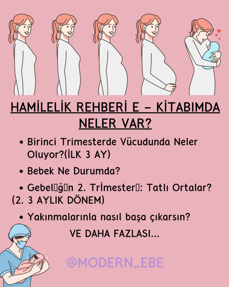 HAMİLELİK REHBERİ (PDF OLARAK TELEFONUNUZA İNİCEKTİR)