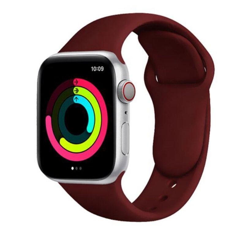 Apple Watch Silicon Kordon Vişne